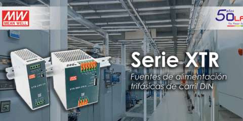 Alta eficiencia con la serie XTR de fuentes de alimentación trifásicas distribuida por Electrónica OLFER