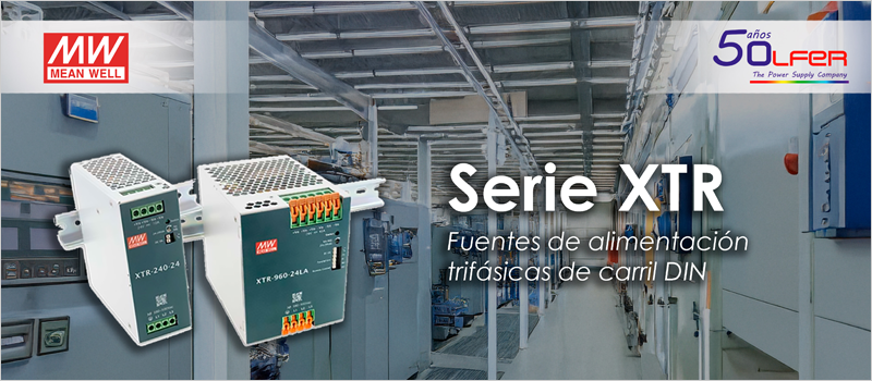 Mayor ahorro energético con la serie XTR de fuentes de alimentación trifásicas distribuida por Electrónica OLFER