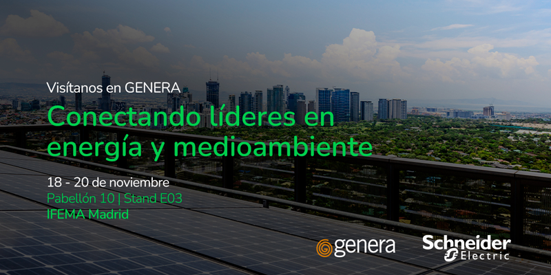 Schneider Electric participará en Genera 2025 con sus soluciones para la gestión energética