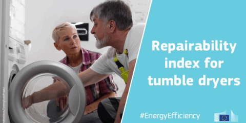 La Comisión Europea introduce un índice de reparabilidad en la etiqueta energética de secadoras domésticas