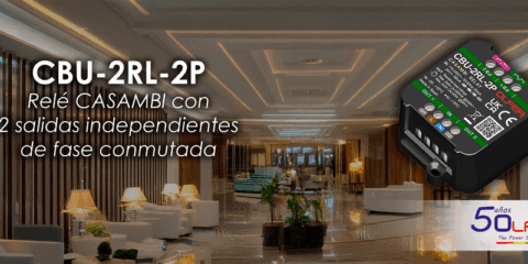 CBU-2RL-2P: relé Casambi de Electrónica OLFER para la gestión avanzada de la iluminación