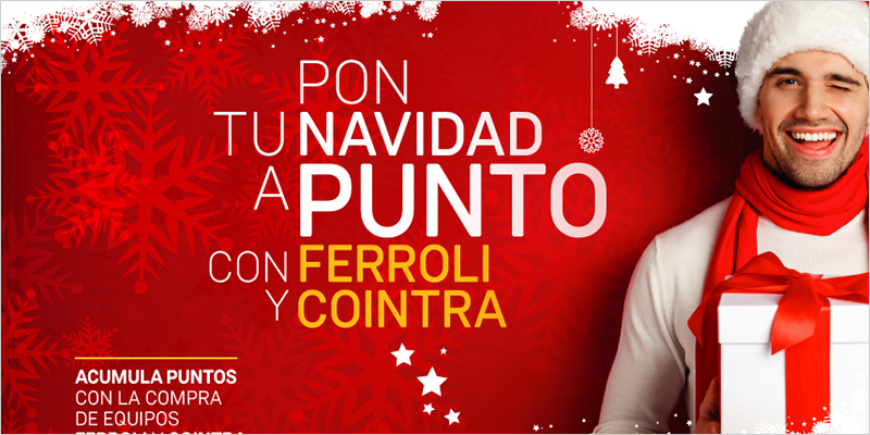 Promoción de Ferroli y Cointra dirigida a instaladores para promover la adquisición de productos