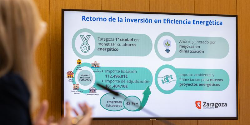 Adjudicado el contrato para subastar el ahorro energético por actuaciones en edificios de Zaragoza