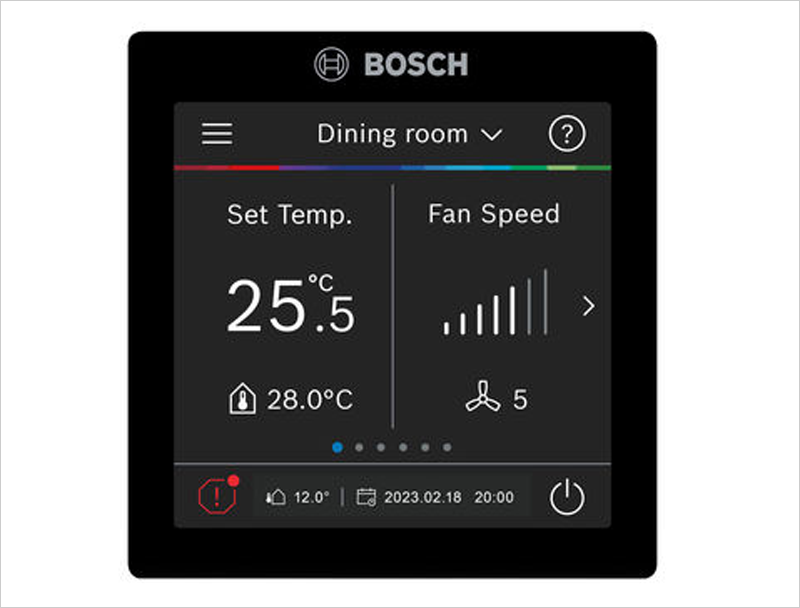 Bosch Home Comfort presenta su nueva gama de controles para una gestión energética eficiente de sistemas VRF