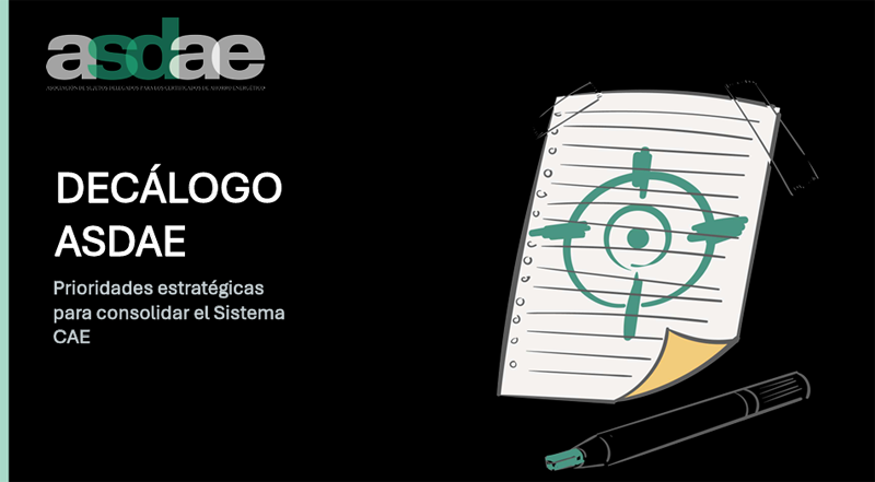 El decálogo de ASDAE incluye diez actuaciones para mejorar el funcionamiento del Sistema CAE