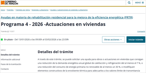 Ampliado el plazo y presupuesto de las ayudas para la mejora energética de viviendas en Aragón