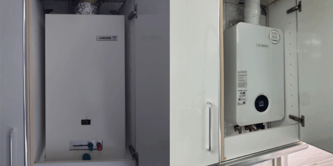 Bosch Home Comfort reemplaza el calentador Junkers más antiguo por un Bosch Therm 6600 S