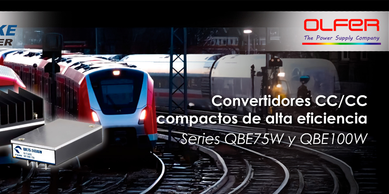 El catálogo de Electrónica OLFER incluye nuevas series de convertidores CC/CC compactos de alta eficiencia