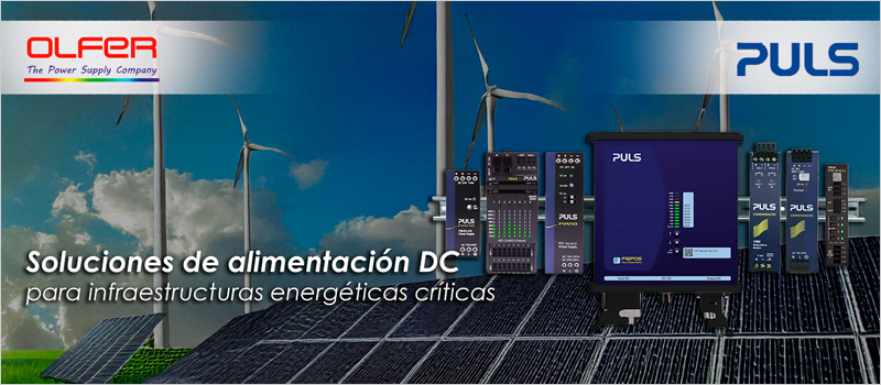Electrónica OLFER distribuye soluciones de alimentación Puls de alta fiabilidad para garantizar el suministro eléctrico