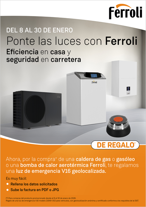 La nueva promoción de Ferroli dirigida a usuarios finales promueve la adquisición de una caldera o bomba de calor