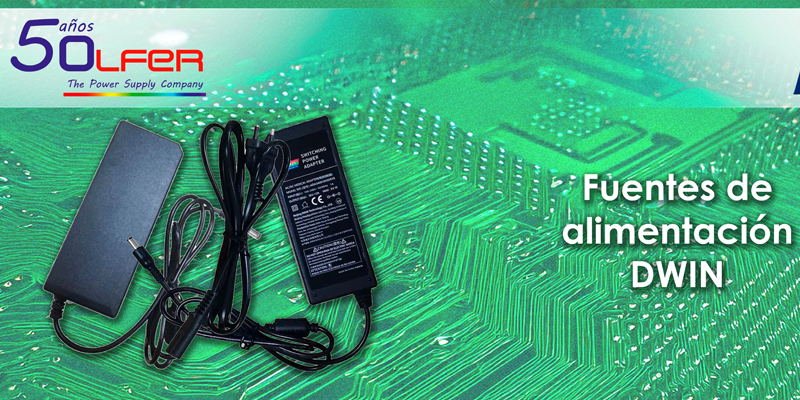 Alta eficiencia energética con las fuentes de alimentación DWIN distribuidas por Electrónica OLFER