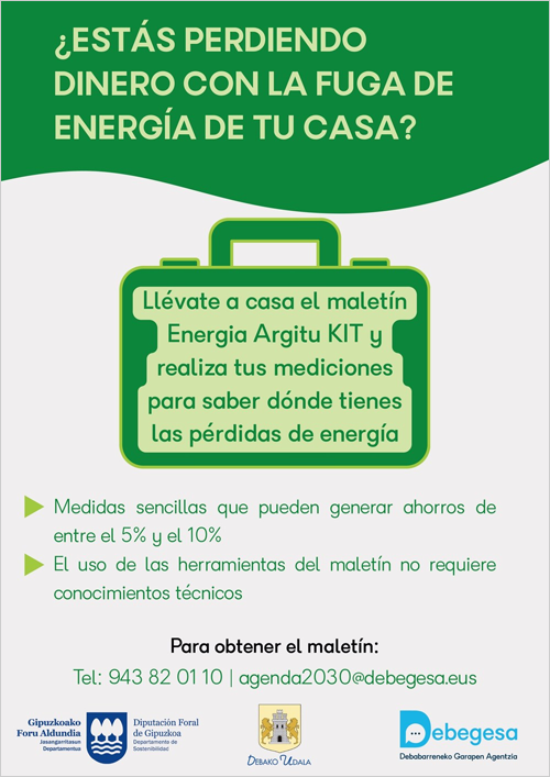 La ciudadanía de Deba realizará mediciones energéticas en sus hogares con el maletín Energía Argitu