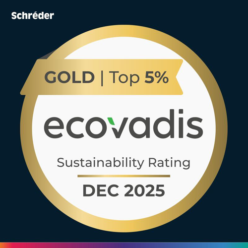 La empresa de iluminación Schréder obtiene el nivel oro en la clasificación de sostenibilidad EcoVadis 2025