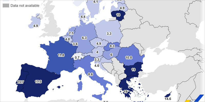El 9,2% de la población de la Unión Europea no pudo mantener su hogar caliente en 2024, según Eurostat