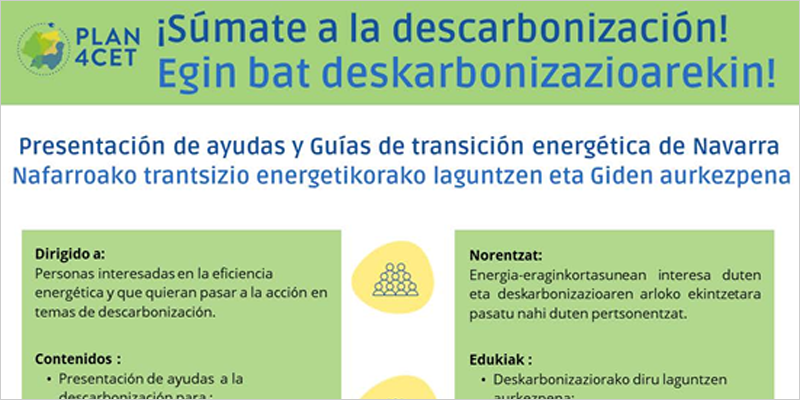 El centro Civivox San Jorge en Pamplona acoge una jornada informativa para fomentar la transición energética