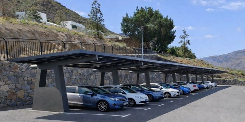 El proyecto de instalación fotovoltaica con baterías en el aparcamiento del camposanto de Mogán sale a licitación