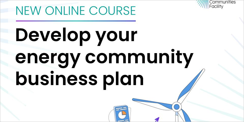 El Mecanismo de Comunidades Energéticas Europeas lanza un curso sobre planes de negocio