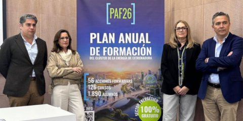 El II Plan de Formación Anual del Clúster de la Energía de Extremadura incluye 126 cursos