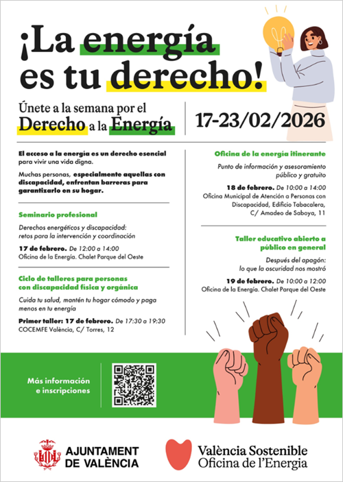Valencia programa actividades gratuitas sobre pobreza energética y acceso a la energía 