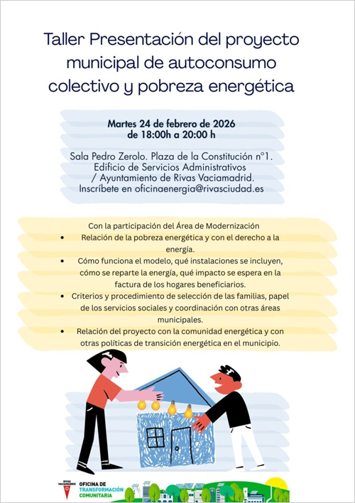 La OTC de Rivas organiza un taller sobre autoconsumo colectivo y pobreza energética