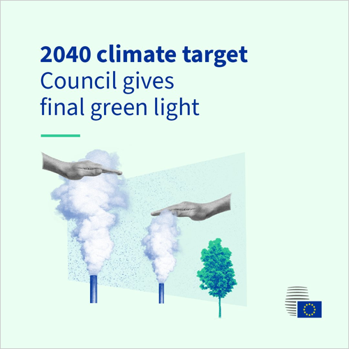 La UE da luz verde definitiva al objetivo climático de reducir el 90% de las emisiones netas de GEI para 2040