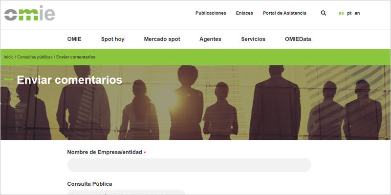 Consulta pública para la participación de agregadores independientes en los mercados eléctricos