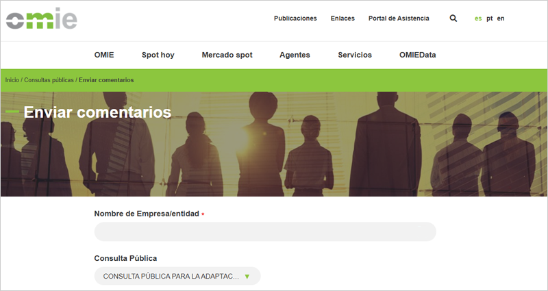 Consulta pública para la participación de agregadores independientes en los mercados eléctricos