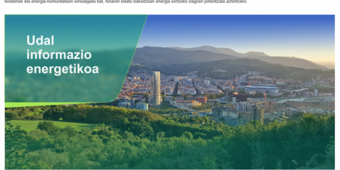 La web del Ayuntamiento de Bilbao incorpora una sección interactiva de información energética municipal