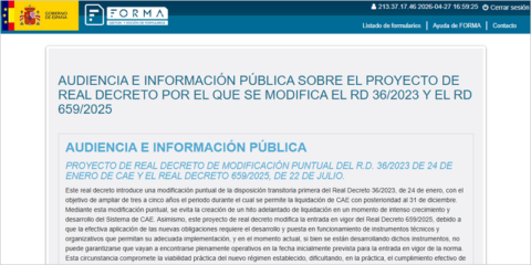 Audiencia pública sobre la ampliación de plazos del sistema de Certificados de Ahorro Energético