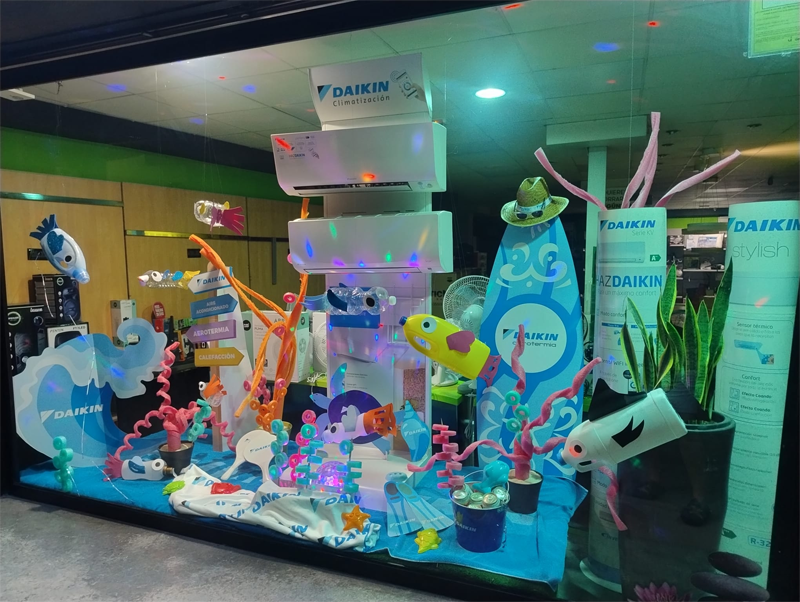 La tienda Milar J. Morales de Jaén gana la VIII edición del Concurso de Escaparates Daikin 