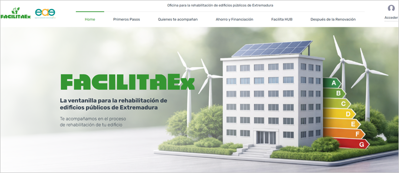 FACILITAEx, nueva oficina para impulsar la rehabilitación energética de edificios públicos en Extremadura
