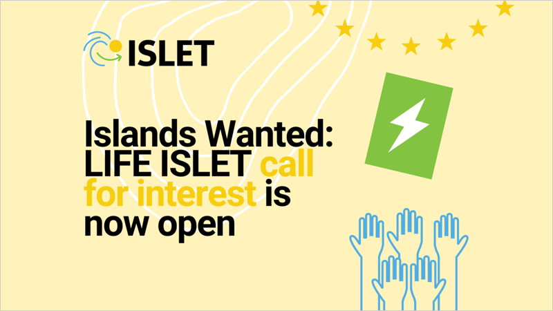 Convocatoria del proyecto Islet para impulsar comunidades de energía renovable en pequeñas islas europeas