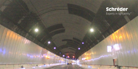 El Túnel de la Rovira de Barcelona se renueva con tecnología LED de última generación de Schréder