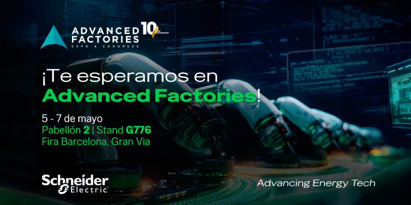 Las soluciones de Schneider Electric para una industria más eficiente se muestran en Advanced Factories 2026