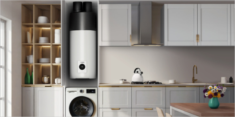 La nueva bomba de calor para ACS de Bosch Home Comfort ofrece mayor eficiencia energética