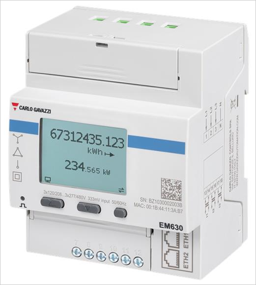 Serie EM600, la nueva generación de analizadores de energía para edificios e industria de Carlo Gavazzi