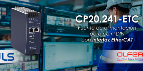 Nueva fuente de alimentación con EtherCAT y alta eficiencia energética distribuida por Electrónica OLFER