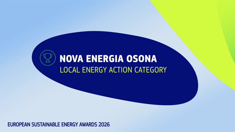 El proyecto Nova Energia Osona, finalista de los Premios Europeos de Energía Sostenible 2026, prevé una reducción del 42% de las emisiones de CO₂ hasta 2027