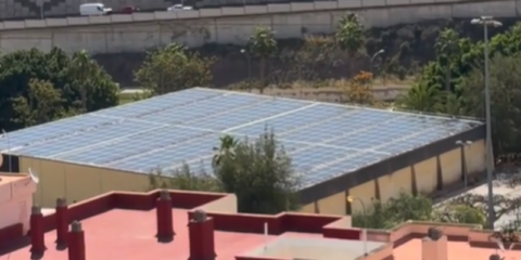 El polideportivo La Paterna en Las Palmas de Gran Canaria estrena una planta solar fotovoltaica