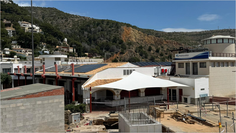 El puerto de Xàbia avanza con la renovación de su estación de bombeo y la instalación de placas solares