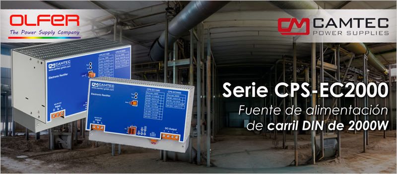 Alto rendimiento con la nueva serie de fuentes de alimentación industriales distribuida por Electrónica OLFER