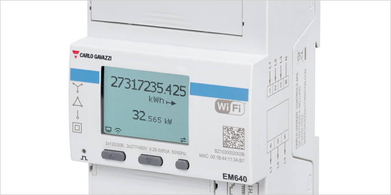 Los analizadores de energía serie EM600 W de Carlo Gavazzi incluyen conectividad Wi-Fi y Ethernet
