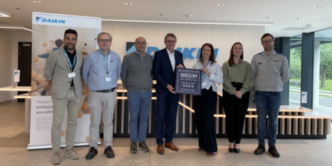 El Centro de Investigación y Desarrollo en Gante de Daikin logra la certificación BREEAM ‘Excellent’