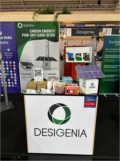 Las soluciones energéticas híbridas de Desigenia estuvieron presentes en la feria The Smarter E Europe 2026