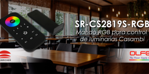 Mando RGB para el control de luminarias Casambi distribuido por Electrónica OLFER