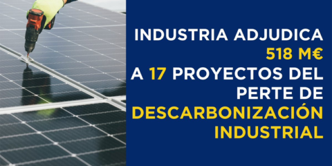 Adjudicados 518 millones a 17 proyectos de la línea 1 del PERTE de Descarbonización Industrial