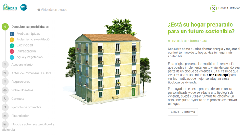 Las plataformas digitales desarrolladas por el proyecto HORIS simplifican el proceso de rehabilitación de hogares a los consumidores