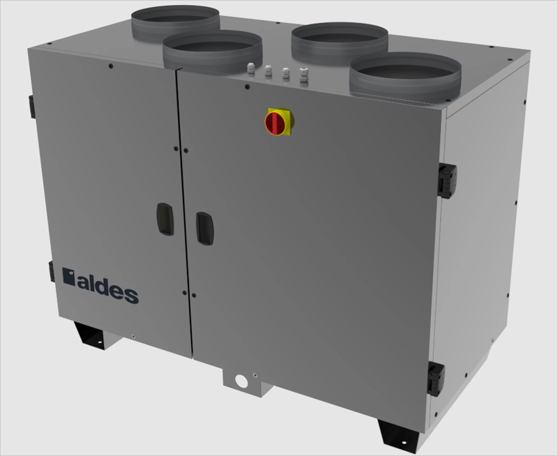 Aldes presenta NEXA Eco R Top, la nueva unidad de tratamiento de aire compacta de alta eficiencia