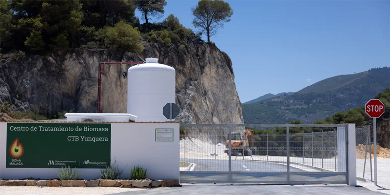 La Diputación de Málaga impulsa la biomasa con un centro en Yunquera para tratar restos forestales