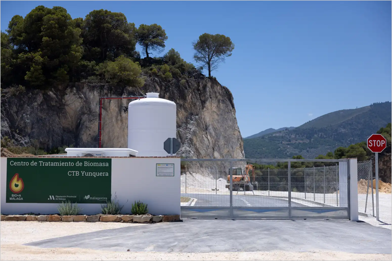 La Diputación de Málaga impulsa la biomasa con un centro en Yunquera para tratar restos forestales